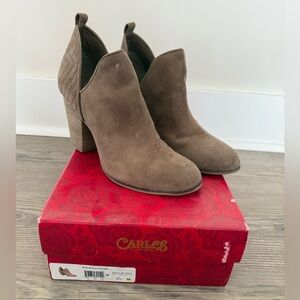 Carlos by Carlos Santana Taupe Ankle Booties